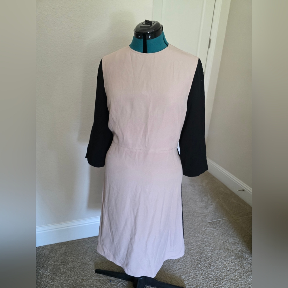 Marni Black and TanLong Sleeve Dress